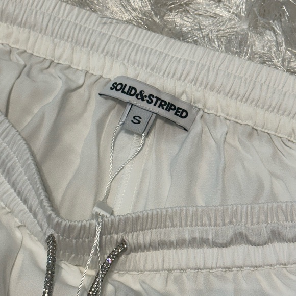 Solid & Striped Dani Rhinestone Pant in Marshmellow - Picture 4 of 5